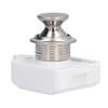 Universal Fit Metal Push Button Latch Push Button Mechanism Door Knob Keyless Catch Lock Caravan Hardware