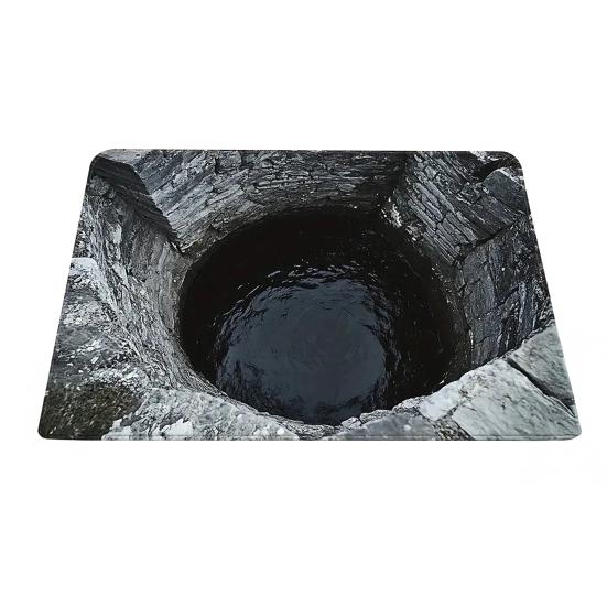 Floor Mat 3D Floor Strong Water Absorption Mat with Visual Effect Non-Slip Quick Drying Bathroom