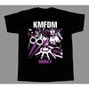 Kmfdm Band Black T Shirt Cotton For Vintage Stretched Unisex Streetwear Slightly Graphic Stylish Fashion Versatile