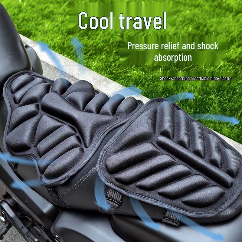 

3D Амортизирующая Накладка на Сиденье Электромотоцикла: Теплоизоляция, Защита от солнца, Всесезонность, Комфорт при езде на длинные расстояния.