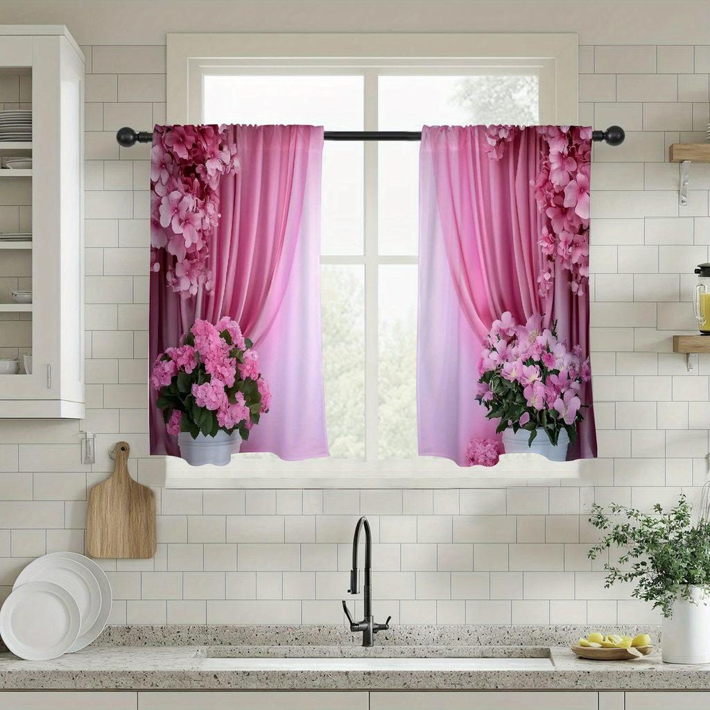 2 bucăți de perdele imprimate cu fundal fals la modă, dimensiune 30*65, dormitor și living, decorațiune pentru casă, decorațiune cameră