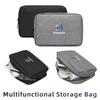 Cars Accessories Three-layer Charger Data Cable Organizer Bag For Volvo XC60 S60 V40 V50 V60 XC40 V70 XC90 V90 S90 S80 C30 S40