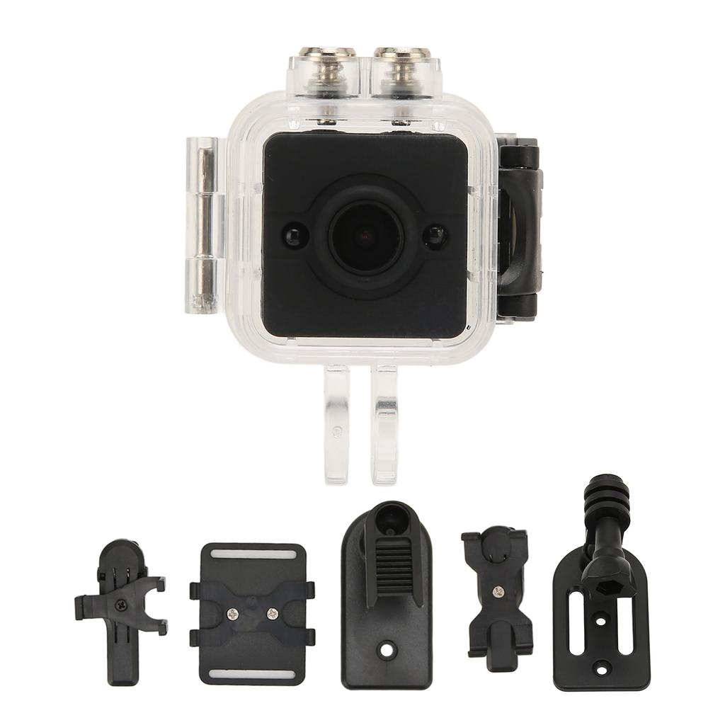 Action Camera 1080P 12MP 32ft Waterproof 155 Degree Night Vision Lens Sports DV Camera for Swimming 