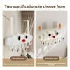 1pc Multi‑Hook Over‑Door Hook Rack, Space‑Saving Plastic Storage Organizer for Towels, Jackets & Kitchen Utensils
