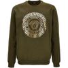VERSACE Sweatshirts Men's Olive Green Crew Neck Moderate Regular 1011852-1A12064-2K280