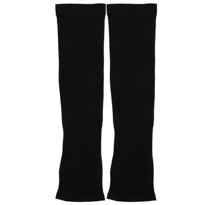 Summer Sun Protection Oversleeves Ice Silk Sleeves for Outdoor Sports with Finger Opening for UnisexBlack