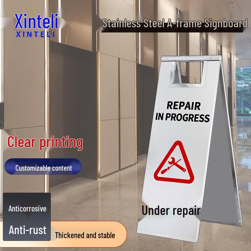 Stainless Steel A-Frame Under Maintenance Sign Various Sizes
