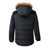 Men's Warm Winter Overcoat - Thick Warm Cotton Jacket, Fur Collar Hooded Parka & Down Jackets Outerwear