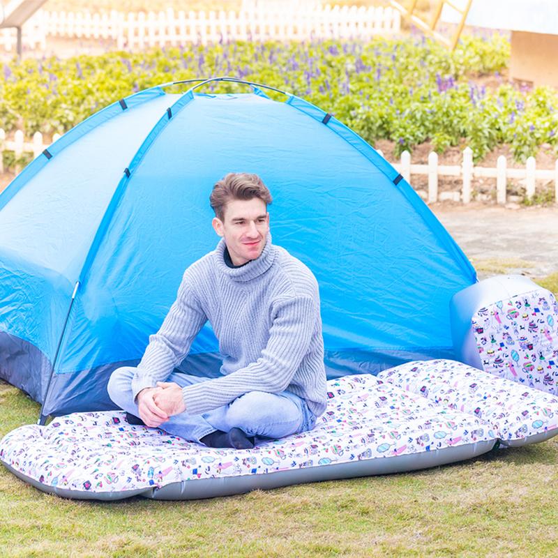 180CM  long Car Bed Auto Interior Supplies 12CM thick Car Travel Bed Inflatable Bed Car Travel Mattress Double-turn Lathe Sofa