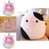 Cute Cartoon Animal Rainbow Unicorn Pillow Soft Plush Toy Cushion Embroidered Stuffed Doll For Girls 35cm