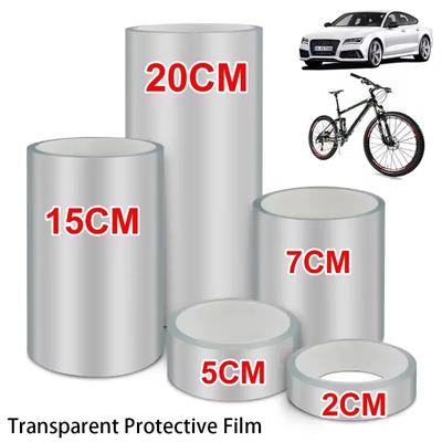 1Roll 2/3/5/7/10cm Width Transparent Protective Film Bike Frame Protector Car Door Tape