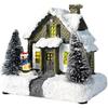 Christmas Indoor Resin Led Lights Wooden House Decoration (b, Style)