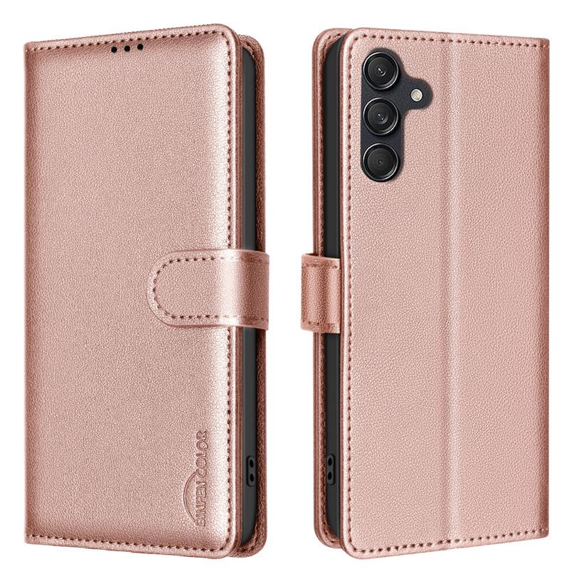 Wallet Flip Anti-theft Case For Samsung Galaxy A15 4G A 15 5G SM-A155 A156 GalaxyA15 Leather Cover RFID Blocking Protective Bags