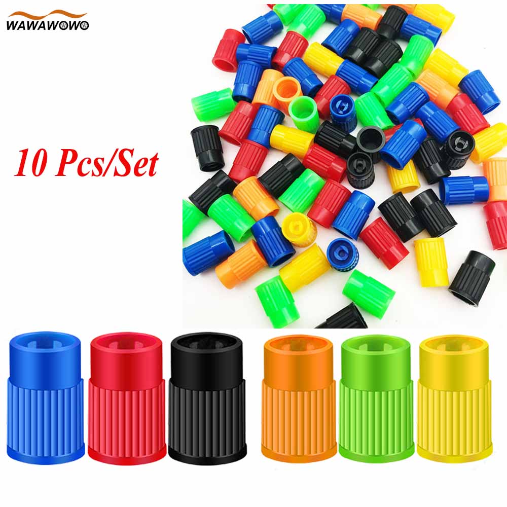 10pcs Tyre Valve Caps Plastic Car Tire Stem Dust Covers Universal Valve Caps for Cars Trucks Motorcycles SUVs and Bikes Stem Caps1