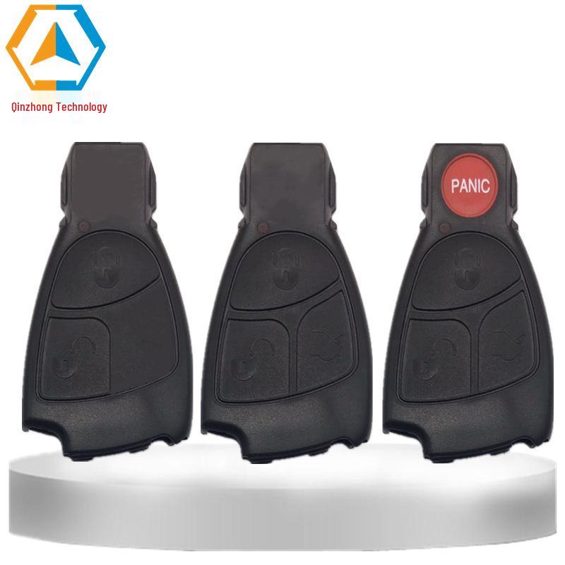Mercedes-Benz Black Edge Smart Key Shells (3 Models), Compatible Without Battery Holder