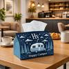 1pc Outdoor Adventure Camping Tissue Box - Camper Van Pine Tree Napkin Storage Box, Suitable for Rolls/facial Tissues/single Sheets, Multi-functional 