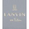 Lanvin en Bleu Carla Thin-Diameter Long Wallet, Light Gray, Size F