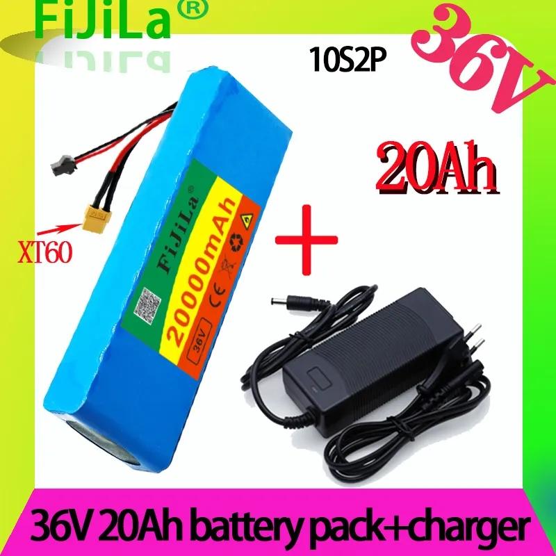 

36 В 20 Ач 10S2P 18650 Аккумуляторная батарея 20000 мАч, модифицированные велосипеды, электромобили Защитная плата 42 В + зарядное устройство 42 В