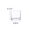 Elegant Transparent Glass Aroma Candle Holder