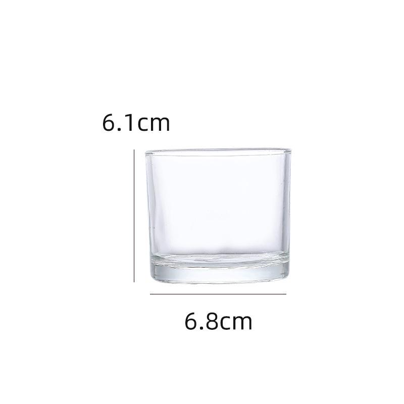 Elegant Transparent Glass Aroma Candle Holder