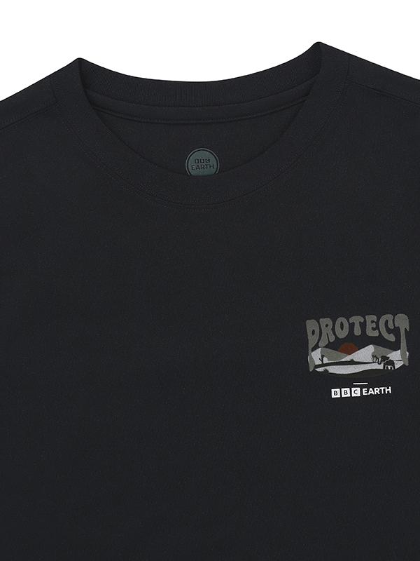 BBC EARTH W Frophy Nature Short Sleeve Round_Black