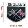 Union Jack Flag Emblem Sticker,England UK Flag Alloy Emblem Badge - Elizabeth II Anniversary