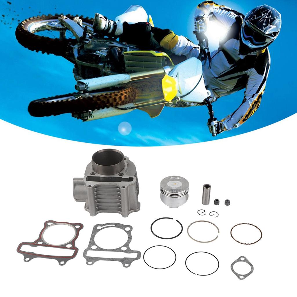 57.4mm Cylinder Piston Set for ATV QUAD GY6 150 157QMJ 1P57QMJ 4 Stroke Air Cooling Moped