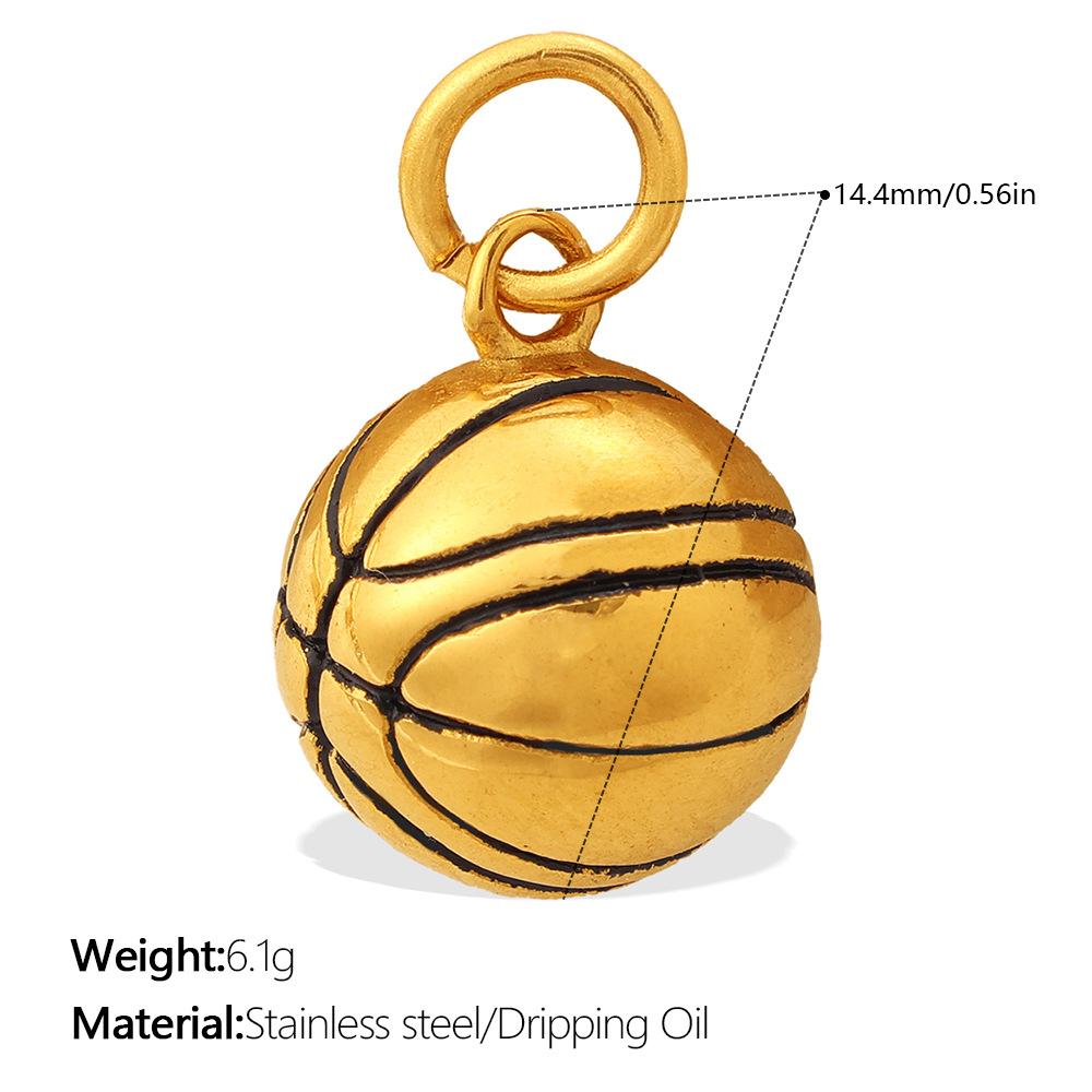  1Pcs Stainless Steel 18K Gold Plated Pendant Waterproof Women Charms Gold Color DIY Accessories Charms Jewelry