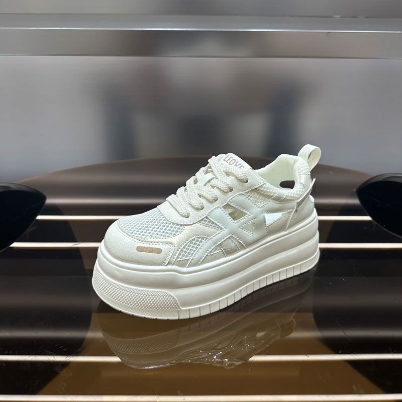 Thick-soled Heightening German Training Shoes Women's Spring and Summer New Hollow Breathable Casual Sports Dad Shoes