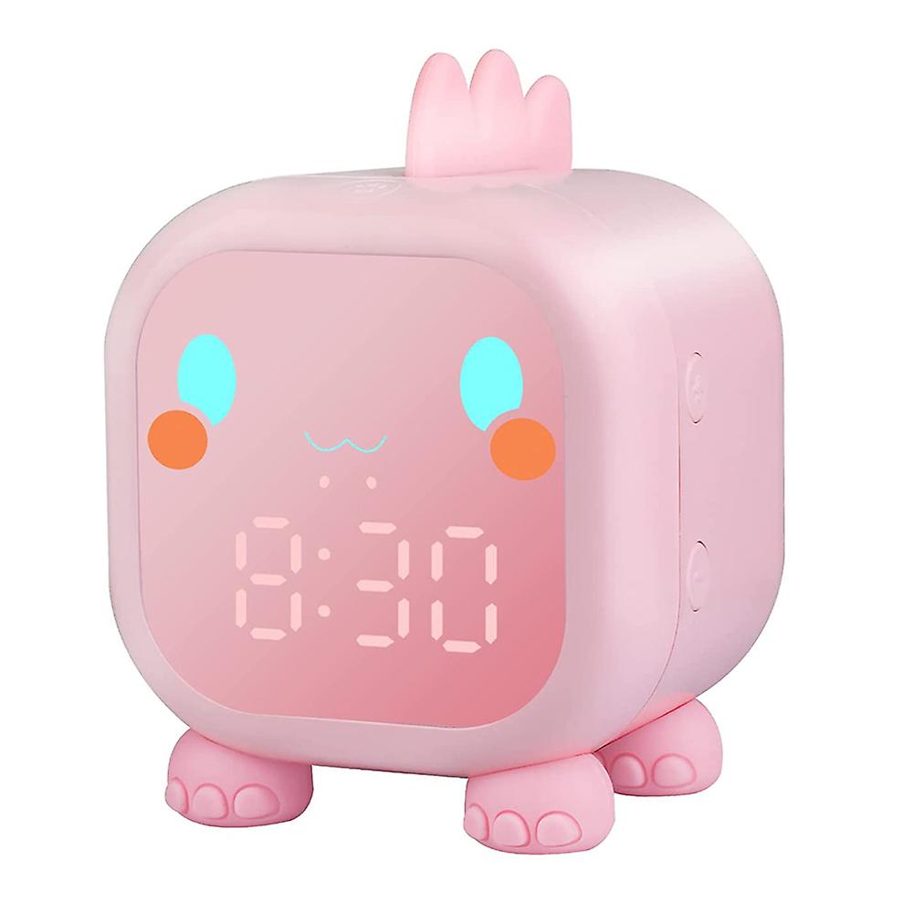 

Детский будильник с ночником, 6 мелодий, перезаряжаемые часы для тренировки сна фиолетовый