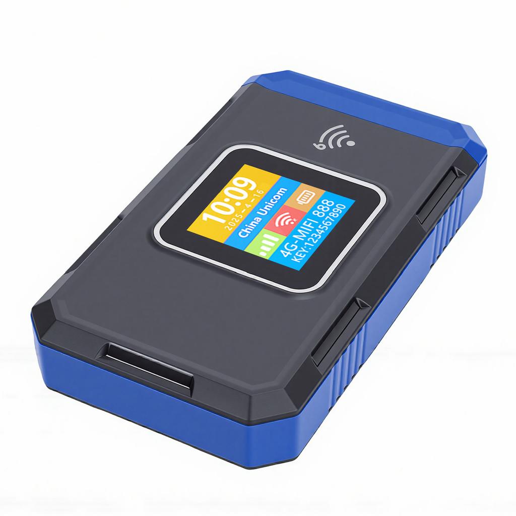 4G Portable WiFi Hotspot 300Mbps High Speed Mobile Router with SIM Card Slot and Color Display 10H Battery Supports 16