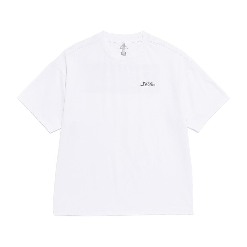 National Geographic N262Uts210 Urban Big Logo Short Sleeve T-Shirt White