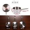 KIPROSTAR Commercial Stainless Steel Induction with Dishwasher Milk Pan Saucepan, Compatible, Lid, 20cm, 3.3L Capacity, Triple-Layer Construction,