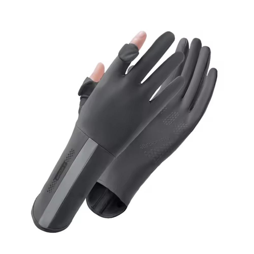 Non-slip Sunscreen Gloves Thin UPF 50 Gloves Fashion Finger Touch Screen Gloves  Summer