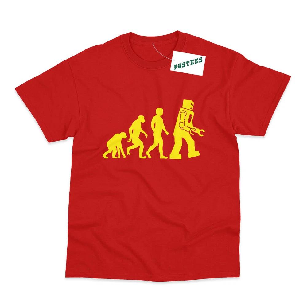 Evolution Of Robots Inspired By The Big Bang Theory Dtg Printed TShirt S