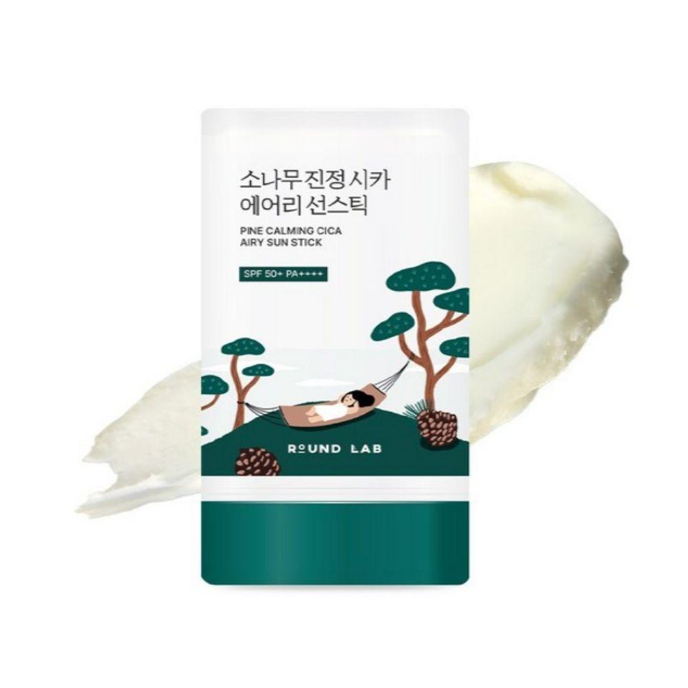 Round Lab Pine Cica Airy Sun Stick SPF50+ PA++++ Lightweight UV Protection 19g x2