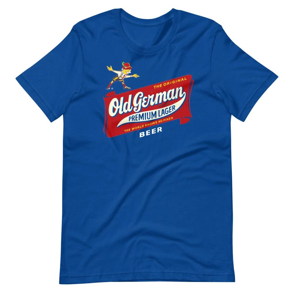 

OLD GERMAN BEER Royal Blue Graphic Tee Short-Sleeve Unisex T-Shirt XL