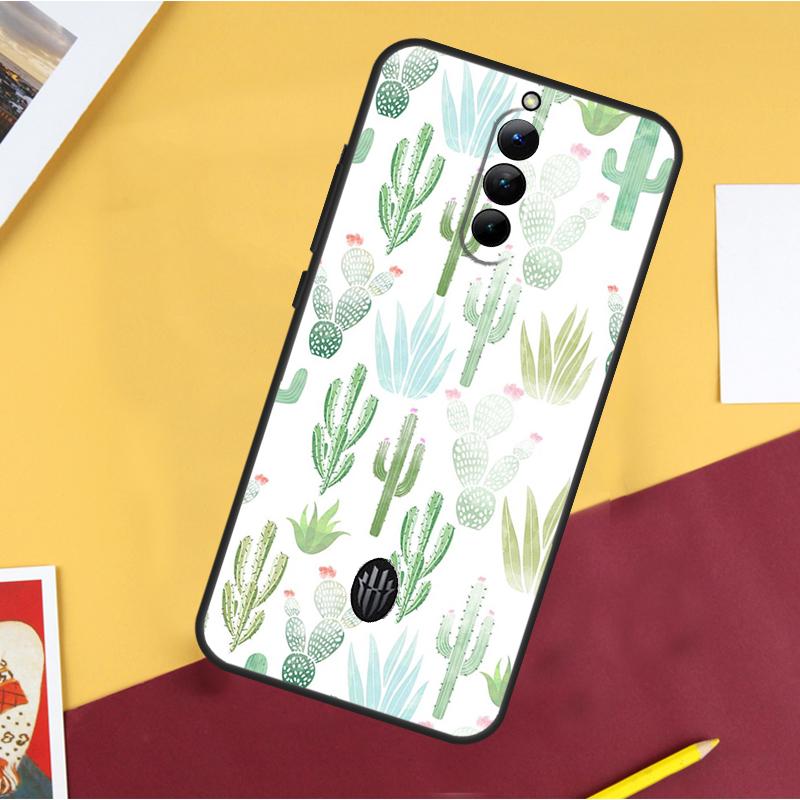 Plant Cactus Case For ZTE Nubia Red Magic 11 Pro 9 8 8S 9S 10S 10 Pro Plus 6R 6 7 6S 7S Pro 10 Air Cover