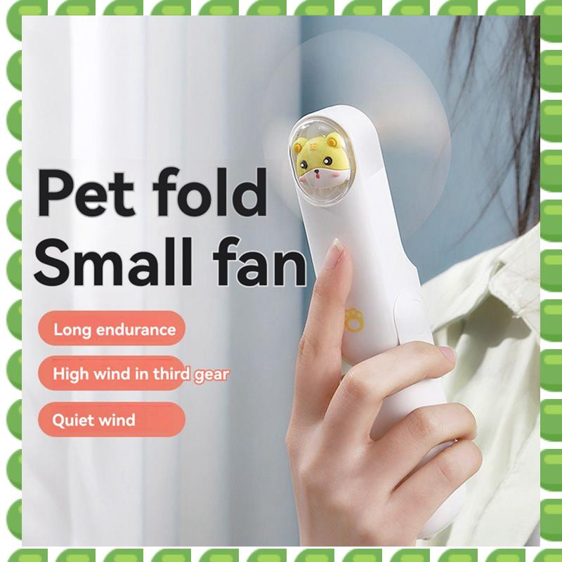 A04V Folding Handheld Fan USB Silent Student Outdoor Desktop Portable Mini Small Fan Gift