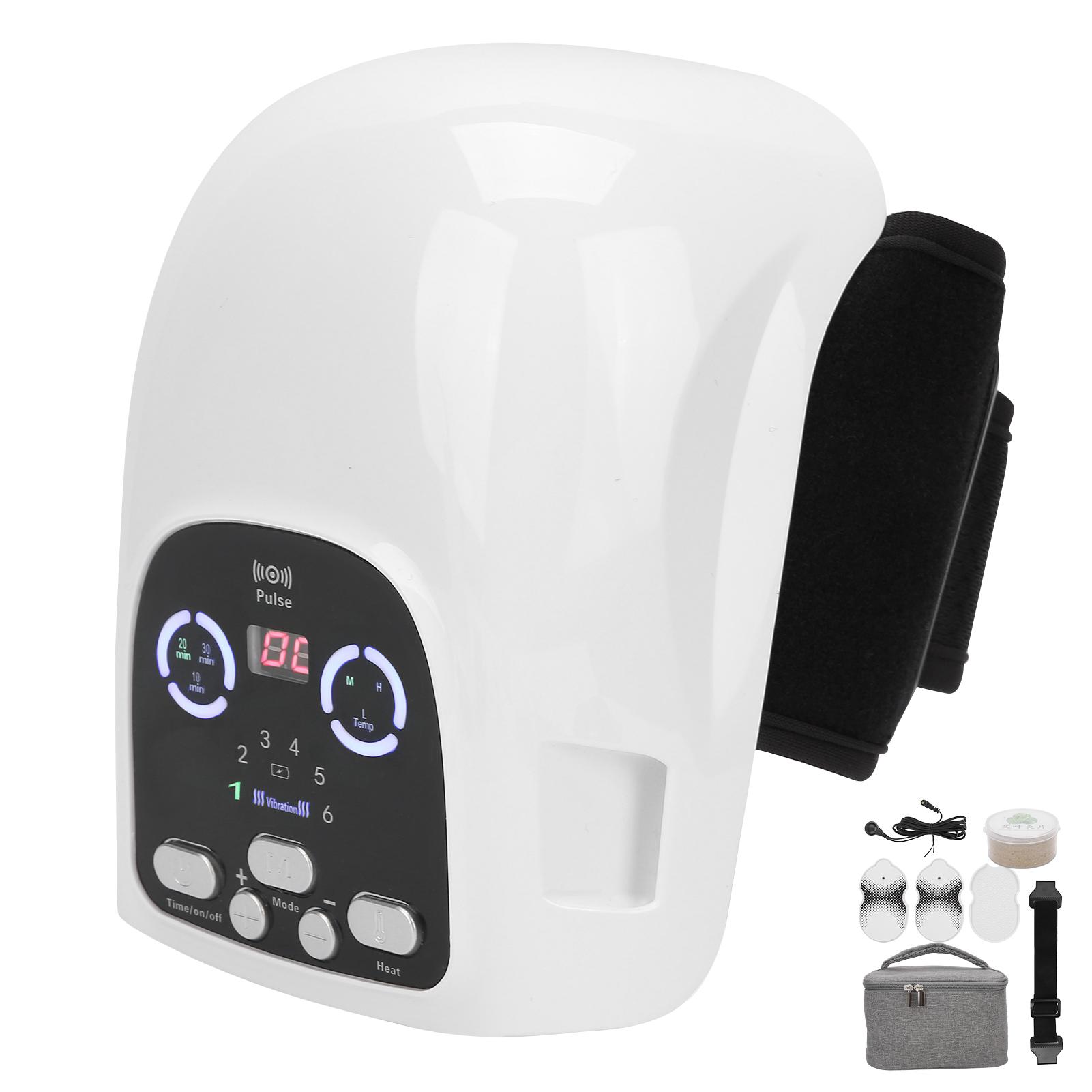 

Электрический массажер для колена, облегчение боли, прижигание, горячий компресс, вибрационный массажер для колена