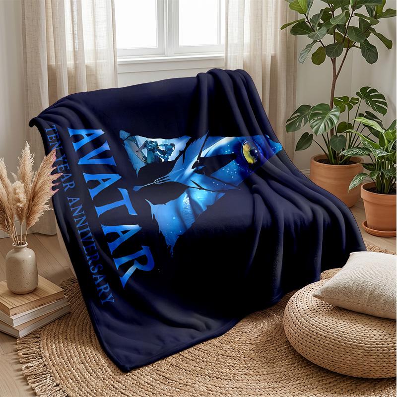 Avatar Theme Blanket Soft Flannel Blanket Plush Throw Blanket Cozy Sofa Bed Blanket for Home Decor