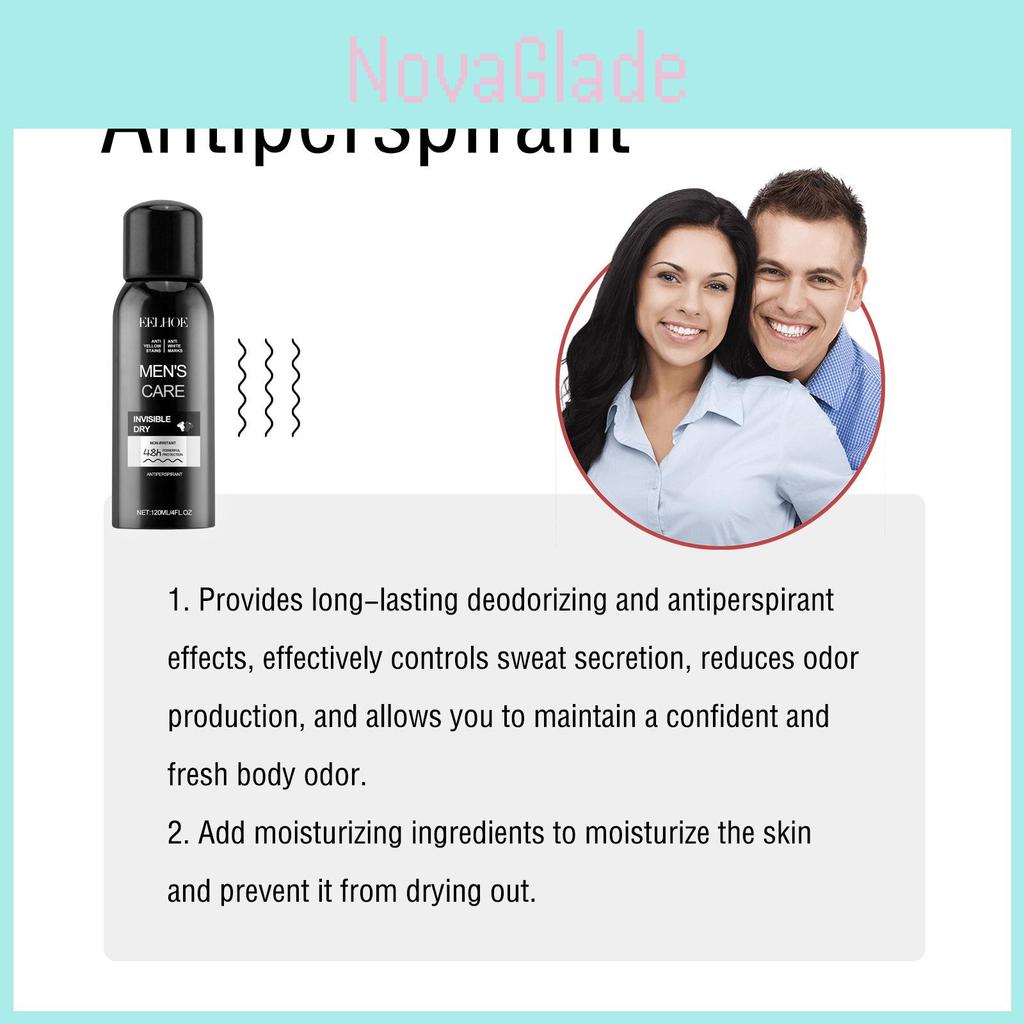 Eelhoe Men's Antiperspirant Deodorant Spray For Underarm Odor And Freshness