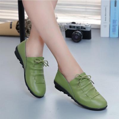 Dámské mokasíny z pravé kůže Ležérní boty Leather Flats