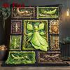 Insect Collection 2D Flat Pattern Flannel Blanket, High Quality All Seasons, Home Decor, Warmth and Comfort, Perfect for Christmas Gifts.