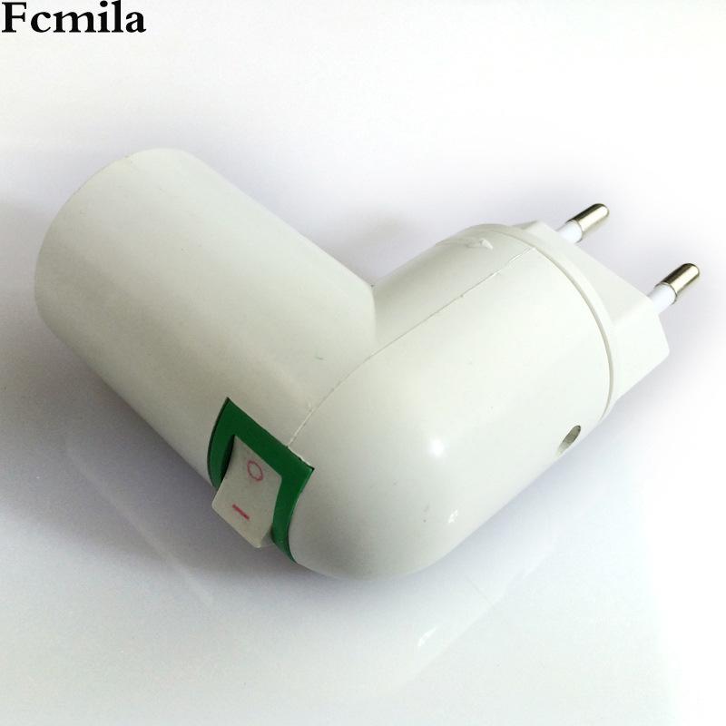 European/US Standard E27/E26 Night Light Lamp Holder with Switch