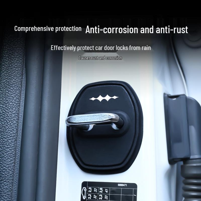 Silicone Car Door Lock Cover, Waterproof Buffer Pad for Equation Leopard Titanium 7/3/5/8