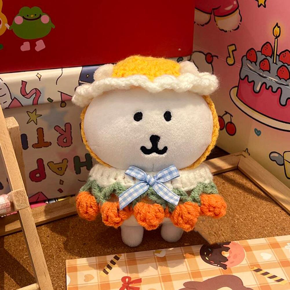 For 13cm Joke Bear Doll Clothes Fashion Clothes Hat Doll Clothes Color Match Triangular Scarf Dolls Accessories Cute Decoration Little Clothes
