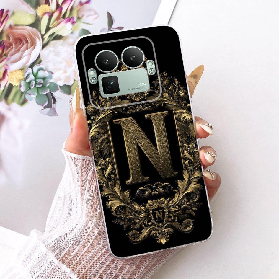 Für Realme GT8 Hülle Realme GT 8 Pro Cover 2025 Mode Buchstaben Krone Capa Weicher Silikon Stoßfänger Für Realme GT8 Pro RMX5210 Fundas