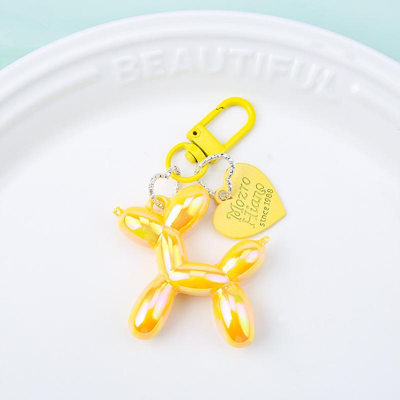 Fashion Keychain Punk Y2K Balloon Dog Keychains for Women Bag Pendant Jewelry Trinket Girl's Car Key Ring Key Chain Accessories