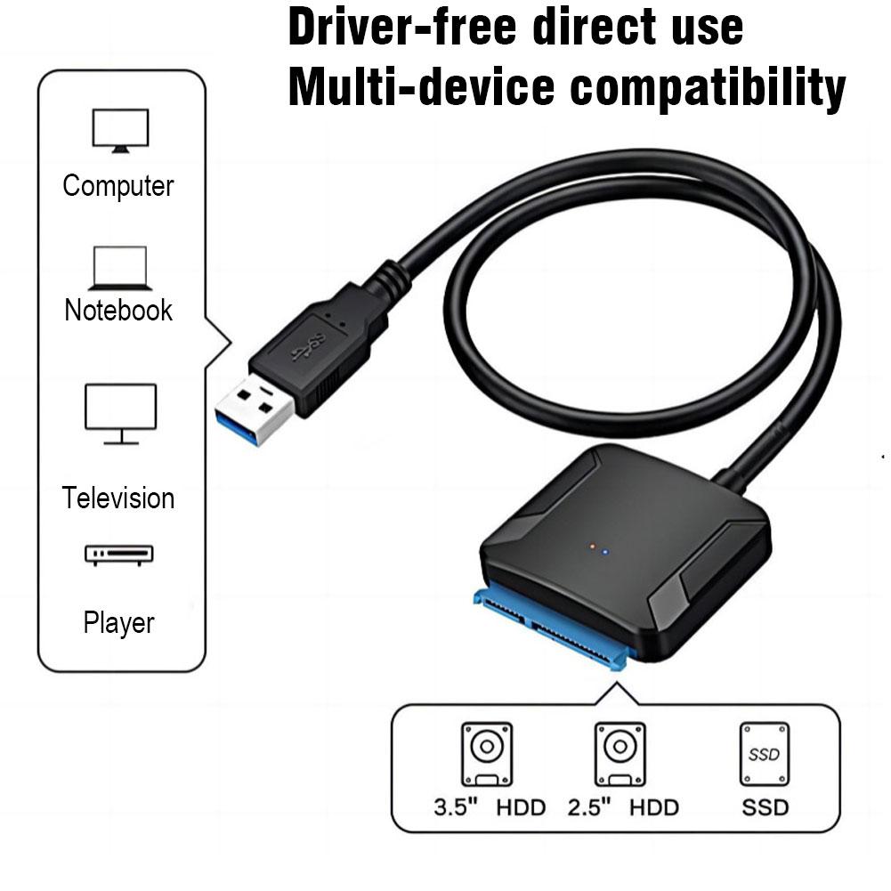 NEW USB 3.0 To Sata 3 Adapter Converter Cable USB3.0 Hard Drive Converter Cable For Samsung Seagate WD 2.5 3.5 HDD SSD Adap U9Y5